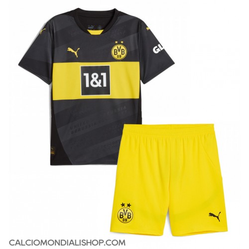 Maglie da calcio Borussia Dortmund Seconda Maglia Bambino 2024-25 Manica Corta (+ Pantaloni corti)